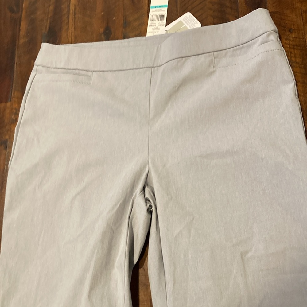 New Alfred Dunner allure pants grey 16 - Picture 6 of 11